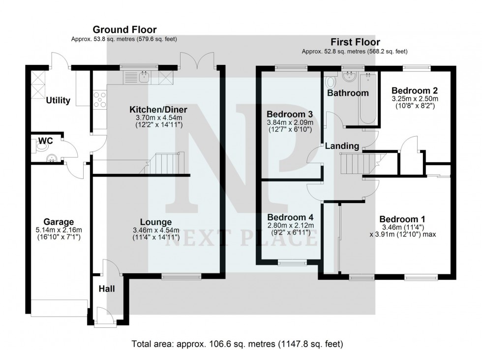 Floorplan for Cottage Farm Road, Dosthill, B77