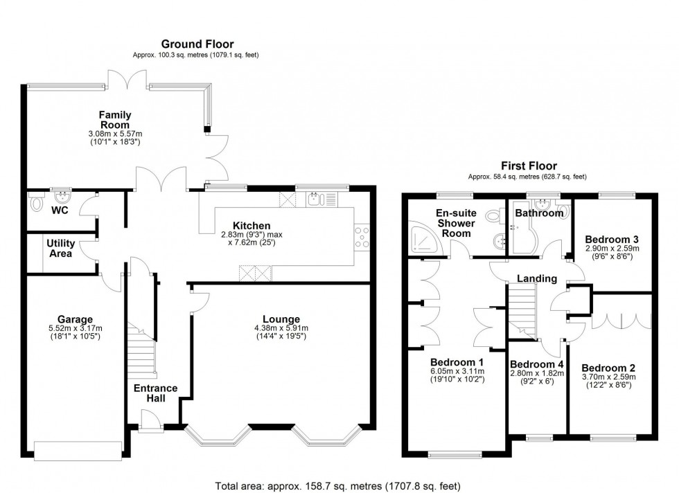 Floorplan for Birchwood Avenue, Dordon, B78