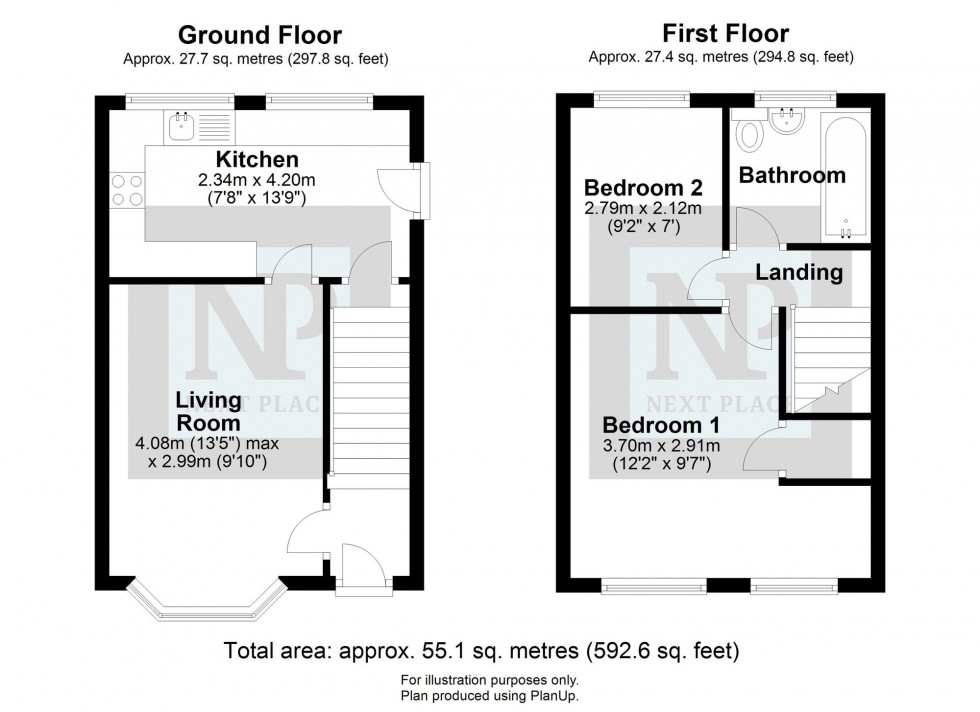 Floorplan for Swindale, Wilnecote, B77