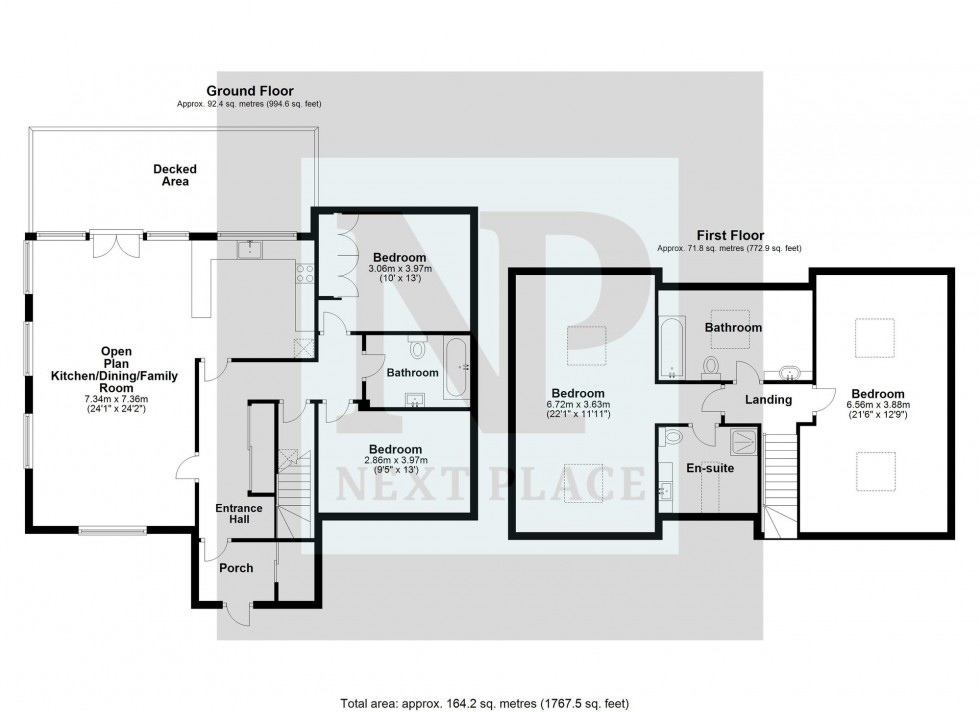 Floorplan for Newlands Road, Baddesley Ensor, CV9