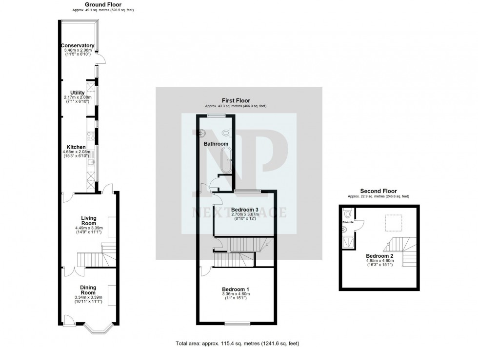 Floorplan for Brain Street, Glascote, B77