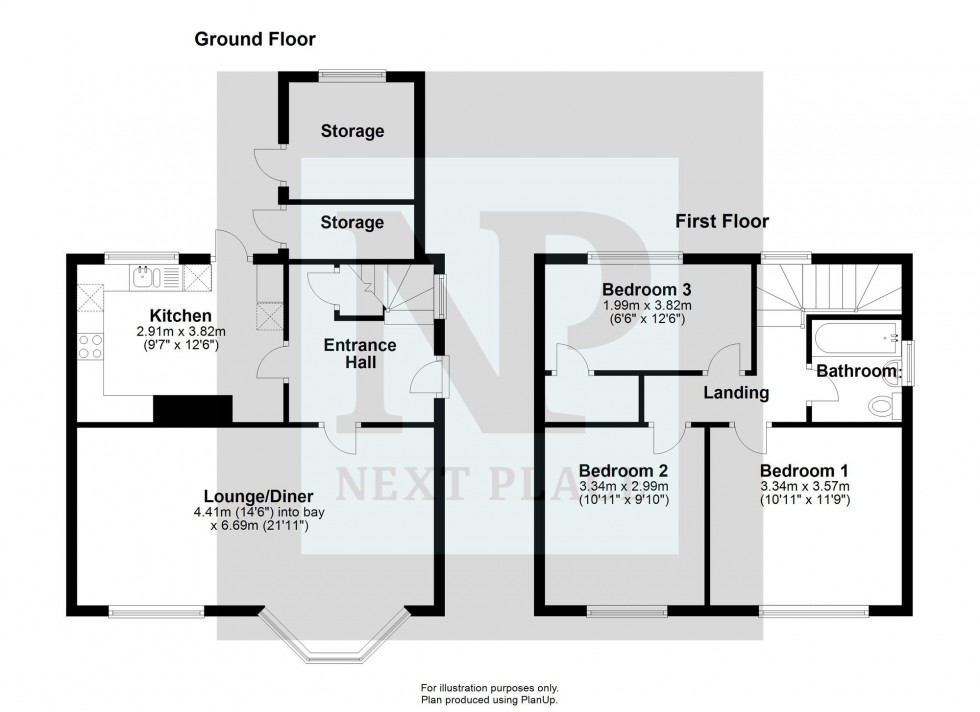 Floorplan for Church Close, Drayton Bassett, B78