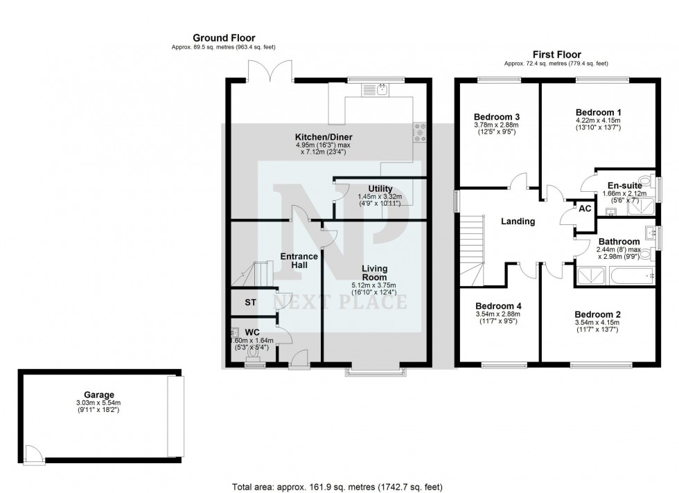 Floorplan for Egan Close, Dordon, B78