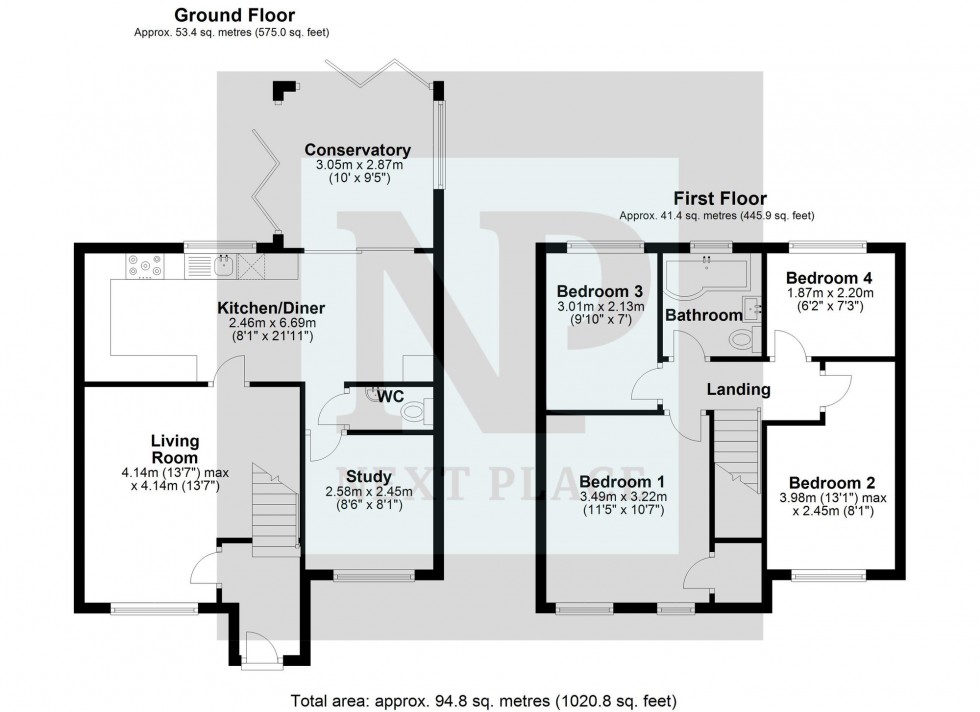 Floorplan for Cottage Farm Road, Dosthill, B77