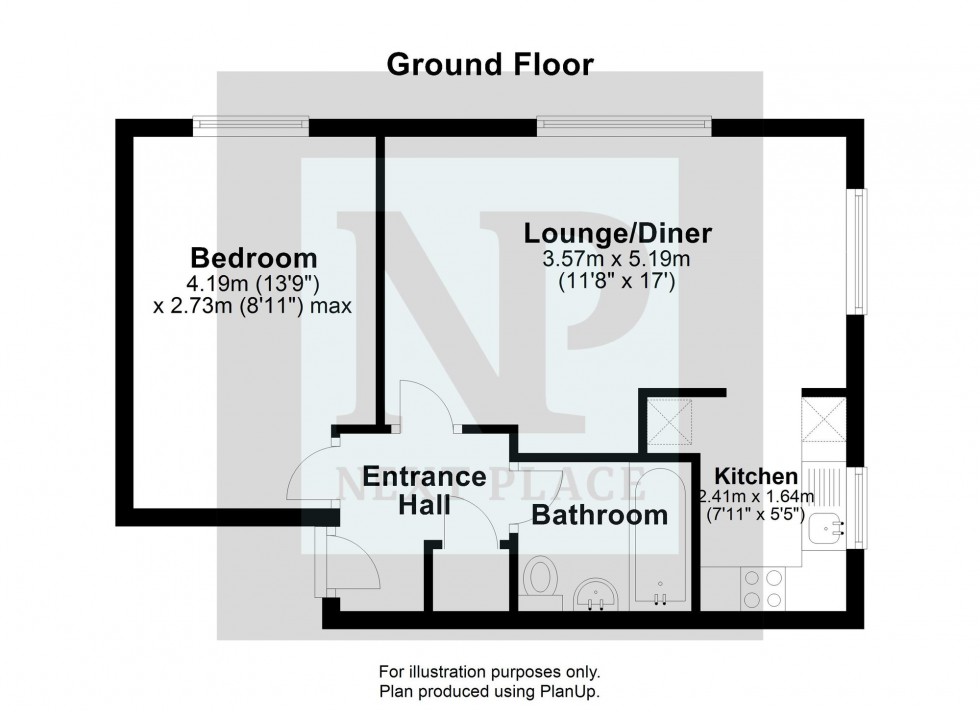 Floorplan for Furness, Glascote, B77