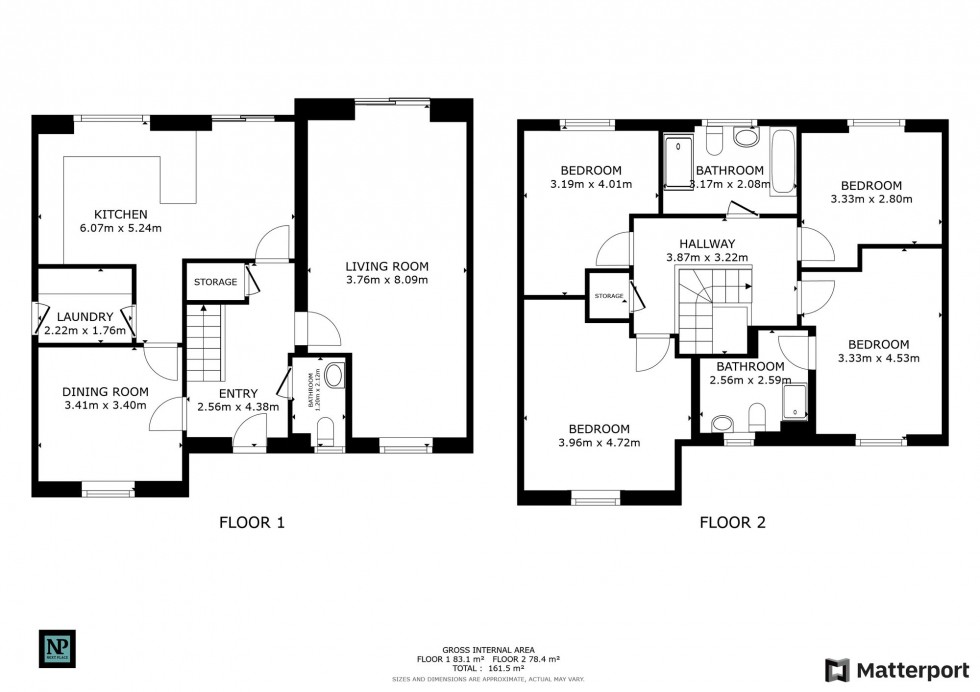 Floorplan for Egan Close, Tamworth, B78