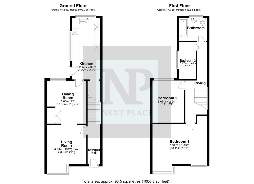 Floorplan for Blythe Street, Tamworth, B77