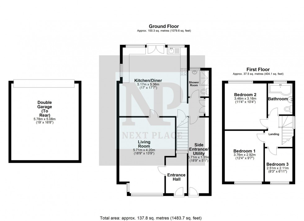 Floorplan for Hedging Lane, Wilnecote, B77