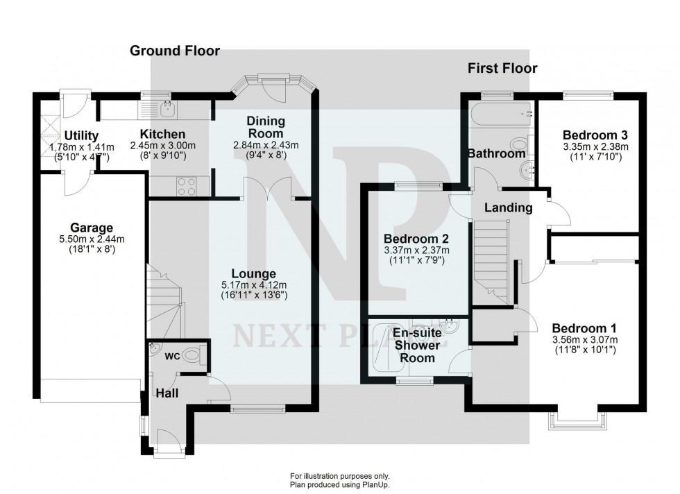 Floorplan for Tansy, Tamworth, B77